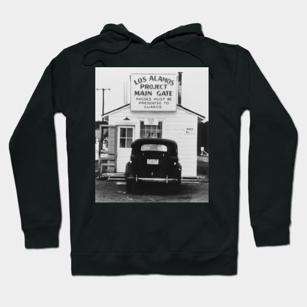 Main gate of Los Alamos laboratory, 1943 (T162/0068) Hoodie by SciencePhoto